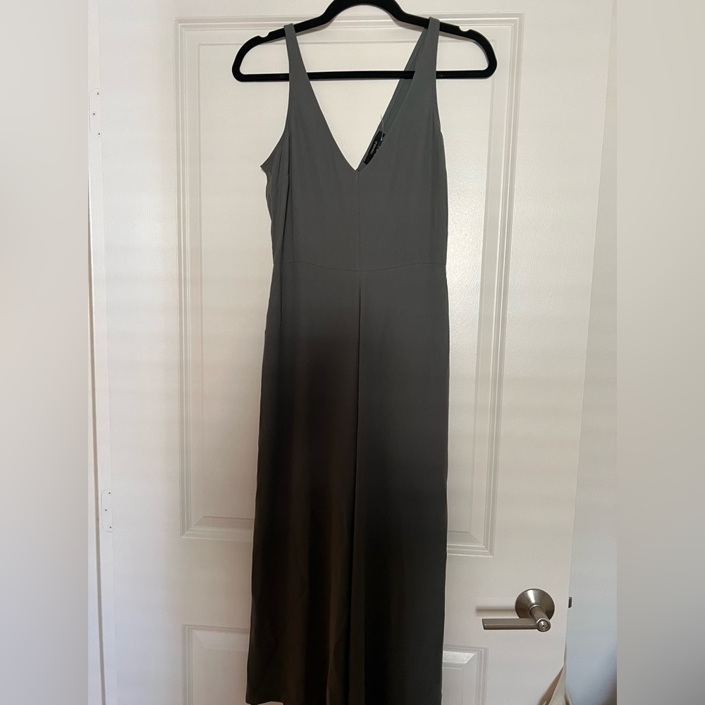 F21 olive green jumpsuit